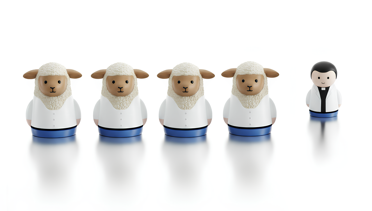 성도에게 목회자가 집중하는 구조