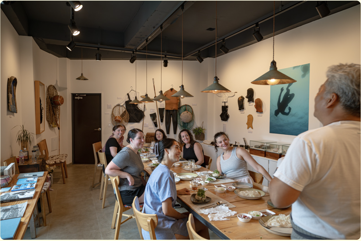 Learning and enjoying haenyeo culture together is always a joyful experience