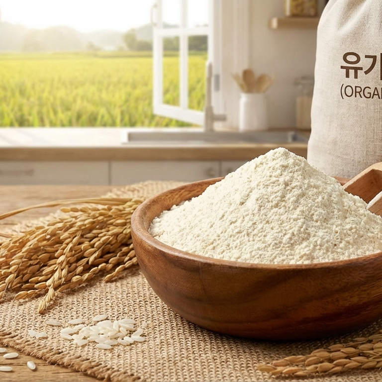 유기농 쌀분말
