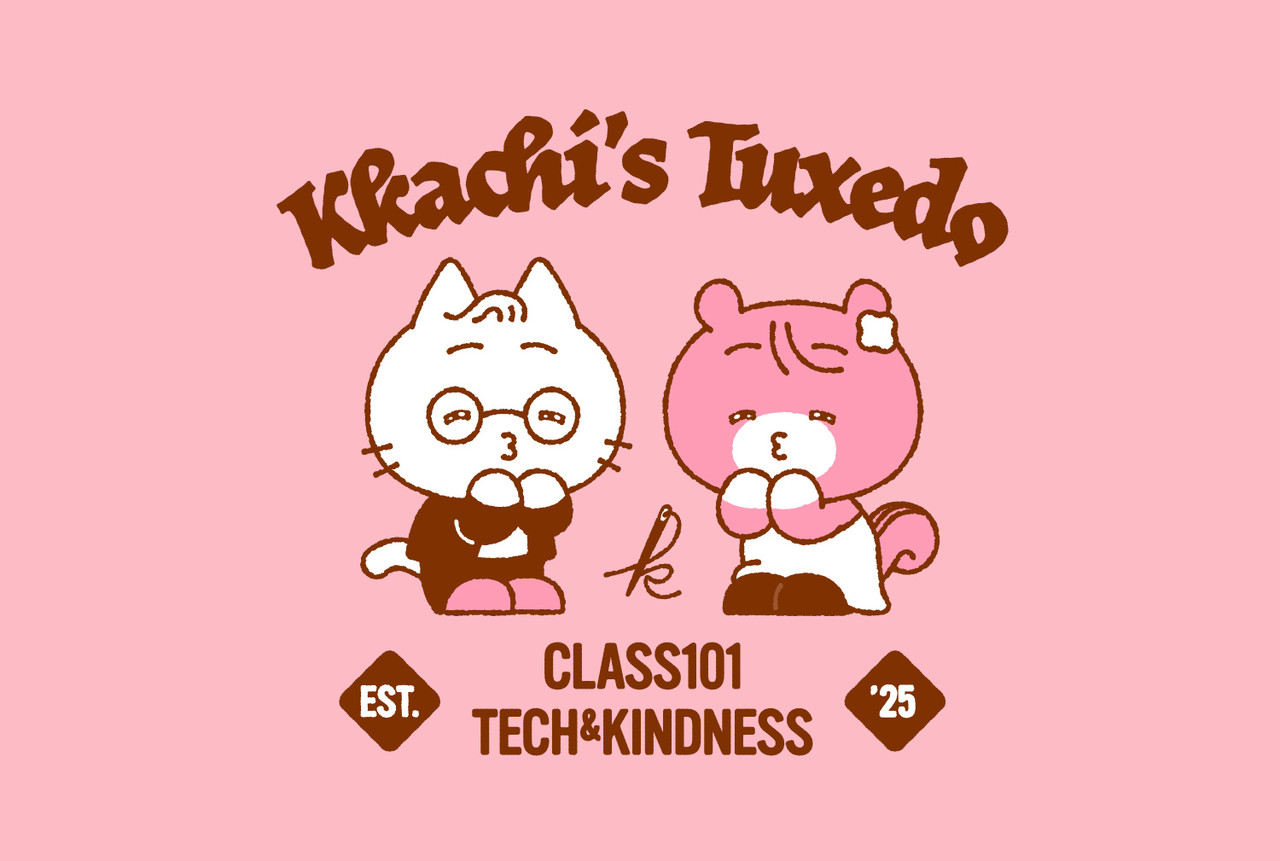 <div style="text-align: left;">   <p style="margin-top: 20px; font-size: 20px; font-weight: Medium;">     Kkachi's Tuxedo - CLASS101  </p> </div>