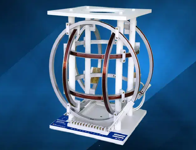 BH300 <br><br> <span style=" display:inline-block; width:300px; font-size:14px; color:#888; line-height:1.6; "> 300mm Helmholtz Coils, generating stable magnetic fields in up to three axes </span>