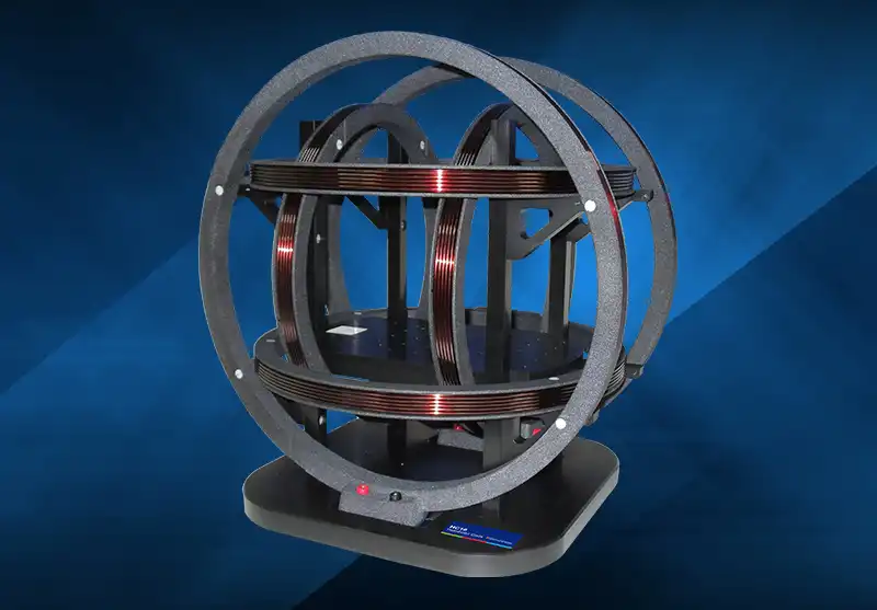 HC16 <br><br> <span style=" display:inline-block; width:300px; font-size:14px; color:#888; line-height:1.6; "> 350mm Helmholtz Coil System, generating stable magnetic fields in up to three axes </span>