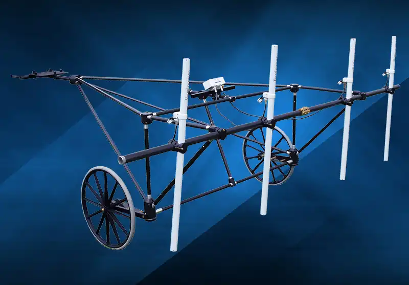 Non-Magnetic Cart <br><br> <span style=" display:inline-block; width:300px; font-size:14px; color:#888; line-height:1.6; "> Versatile cart for no-compromise surveying </span>