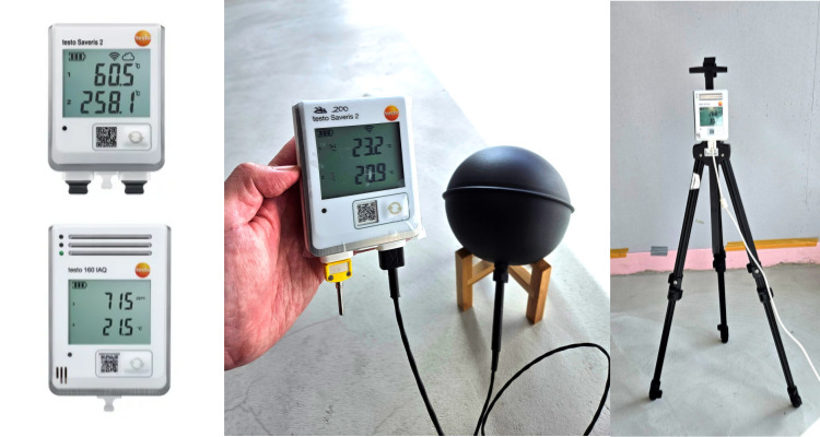 사용장비는 Saveris2 T3 (온도)/testo 160IAQ (온습도/CO2) 아파트 내부 단열 및 에너지 절감 연구를 위해 시멘트 양생 온도 분석 