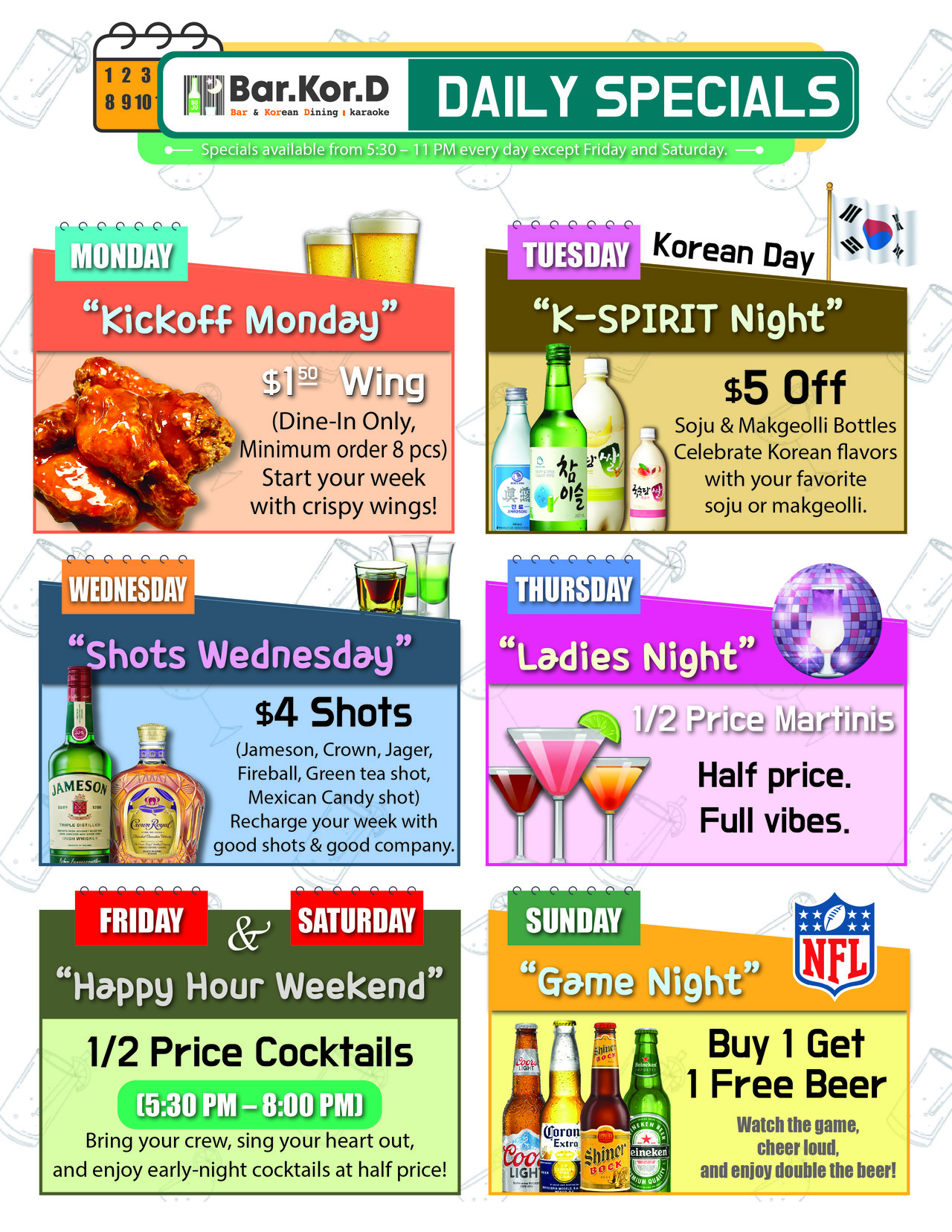 daily special happy hour