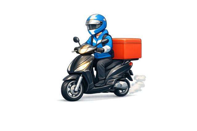 관악구 퀵사무실 오토바이 배달기사님