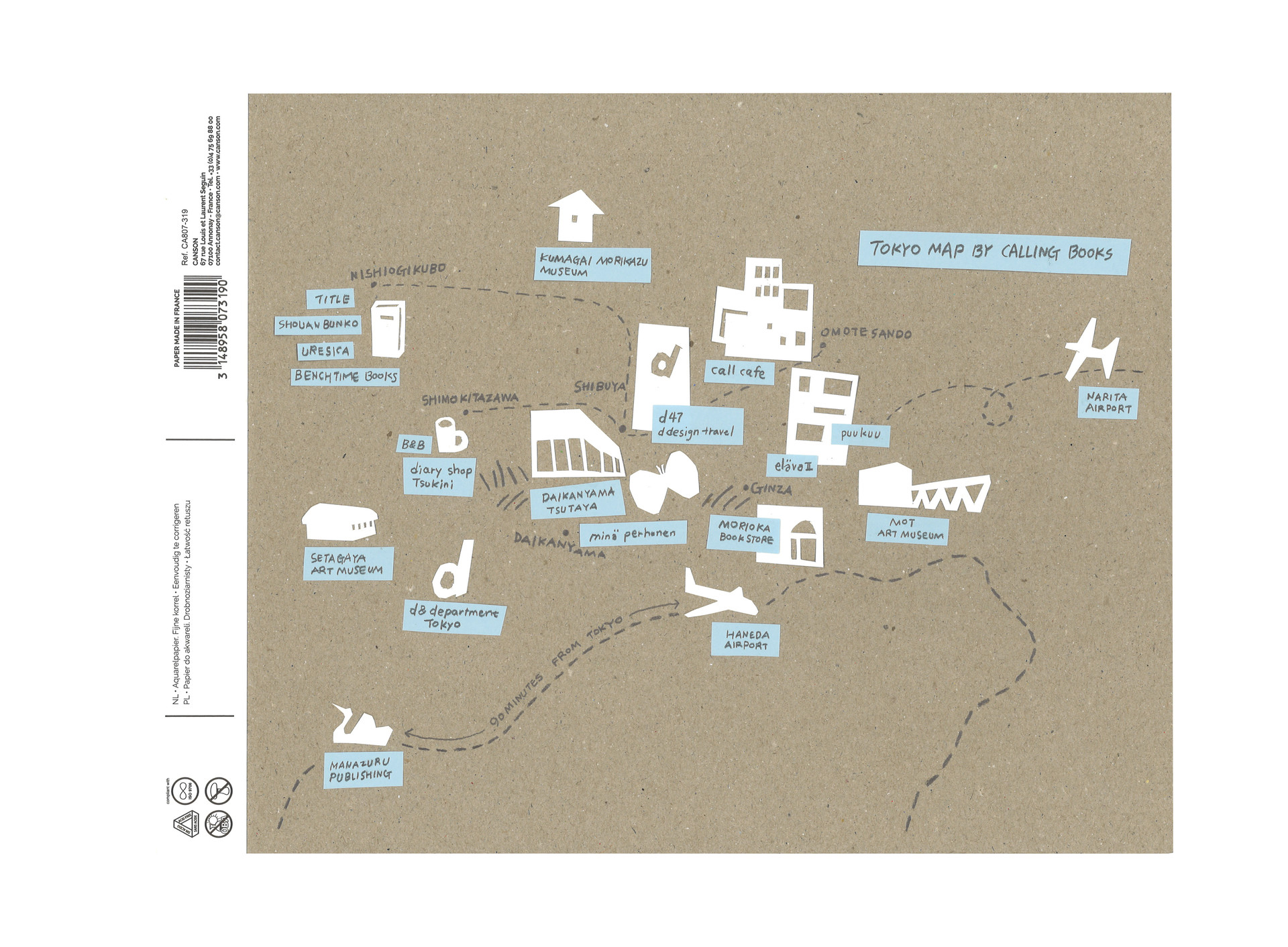 Tokyo map by tabi press