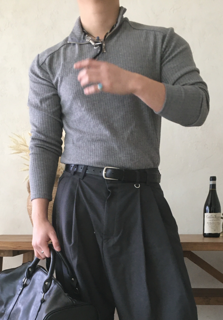 *문의폭주 Plu Muscle Fit Henley Neck Long Sleeve : CRUV 크루브