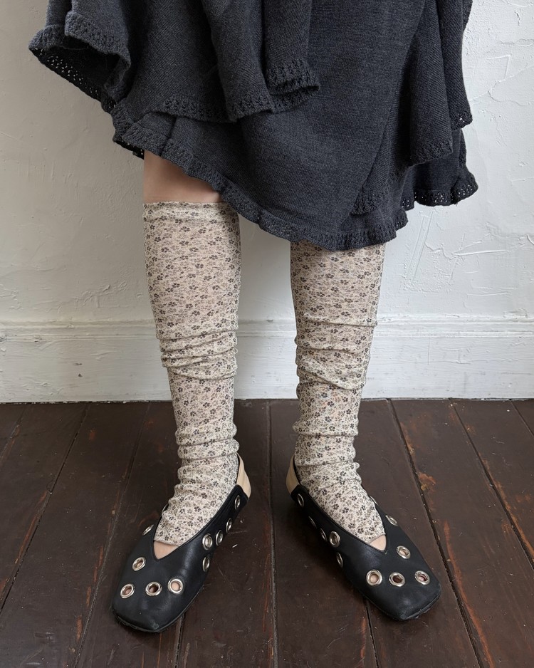 Bloom Knee Socks : 펑거스 Fungus