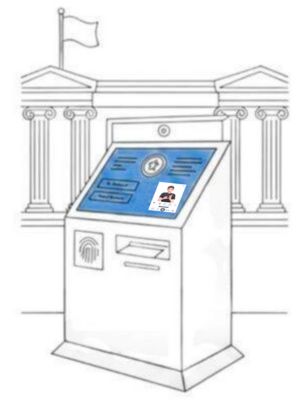 청각장애인의 민원 이용 부담을 줄이기 위해 수어 안내를 제공하는 EQ4ALL 공공기관 키오스크 이미지