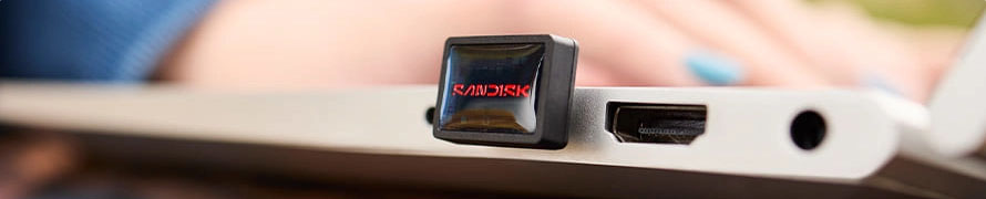 최대 400MB/s의 빠른 전송 속도! 초소형 디자인으로 노트북, 태블릿, 게임 콘솔, 자동차 오디오 시스템 등을 위한 최적화 스토리지