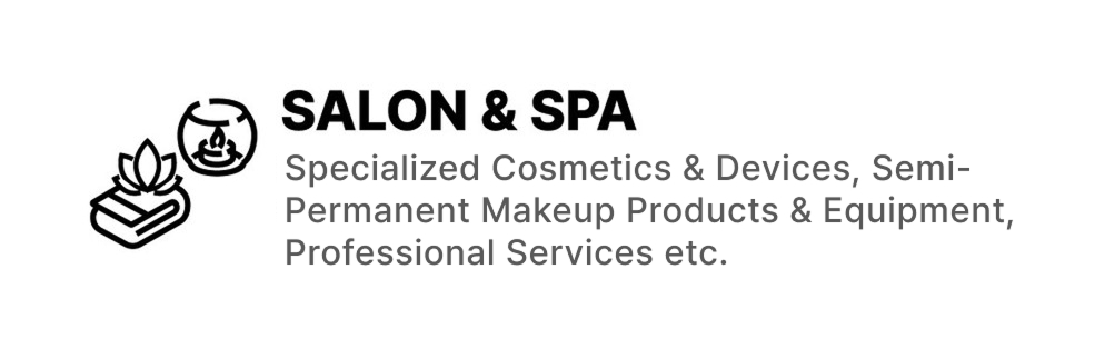 SALON & SPA: Specialized Cosmetics & Devices, Semi-Permanent Makeup Products & Equipment, Professional Services etc