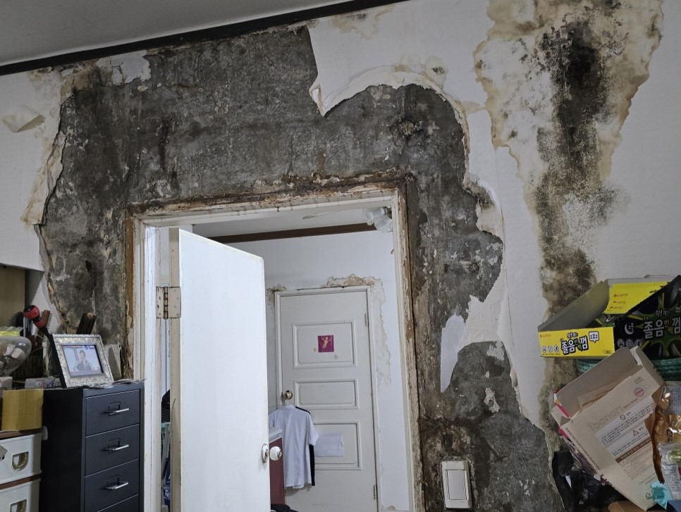 누수를 방치했던 현장