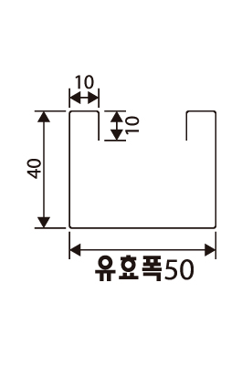 엠스틸 루버강판 스터드 소 단면도