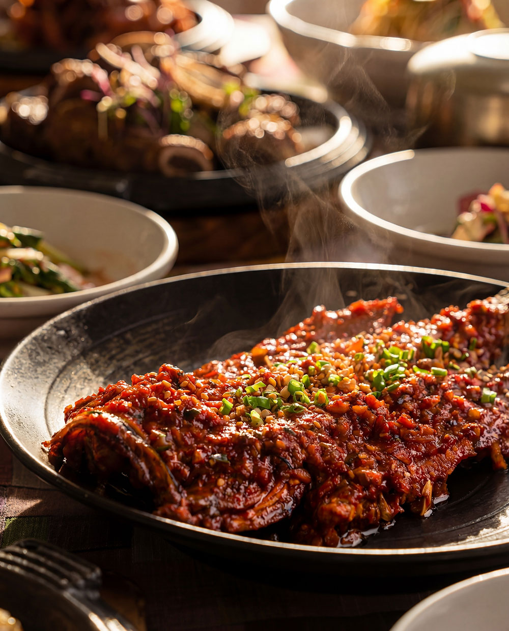 <span style="line-height: 160%">정갈한 단품 요리를<br>부담 없이 즐기는<br>어울림 한 상</span>