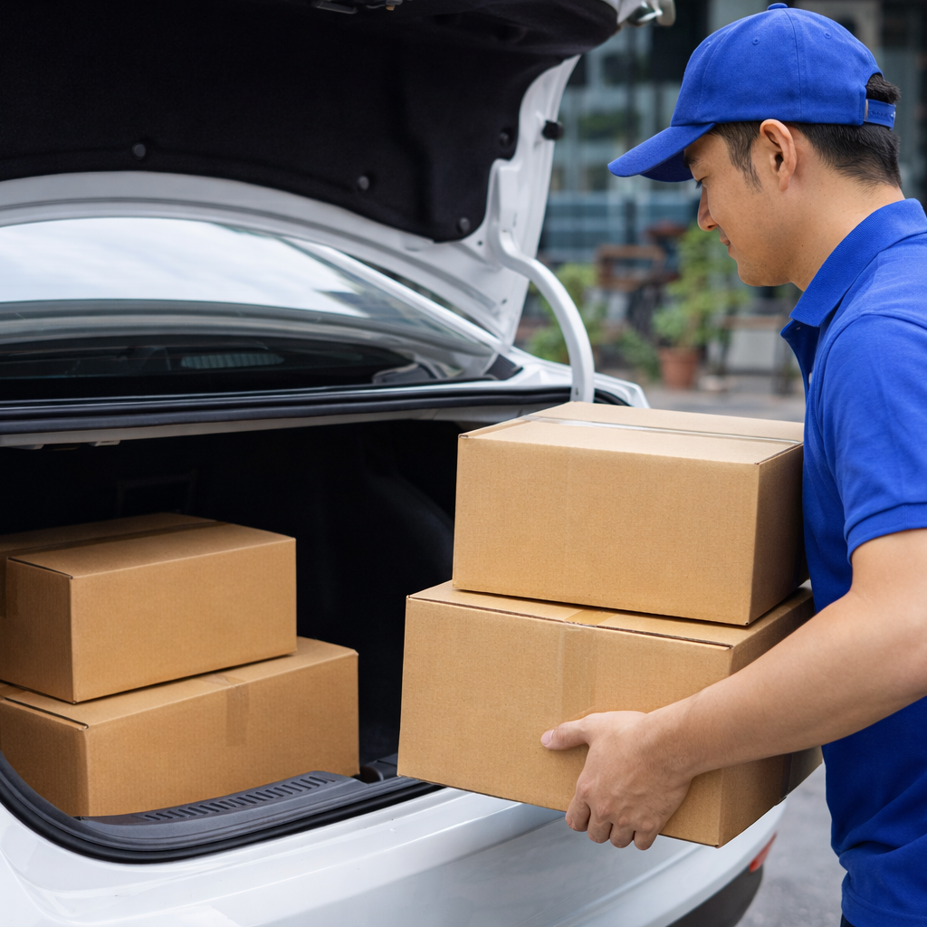 배송기사 오토바이 또는 승용차 활용 가능