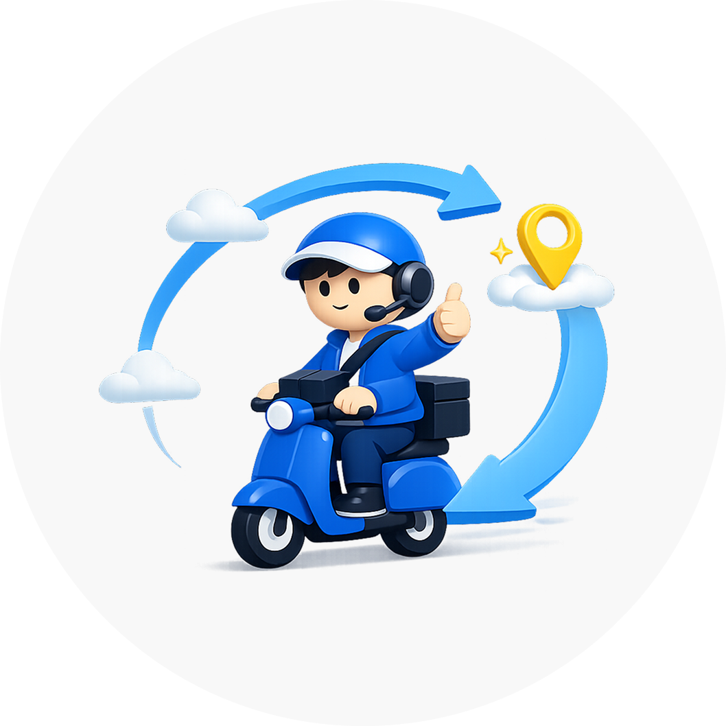 전국 배송기사 출퇴근 개념없이 자유롭게 운행