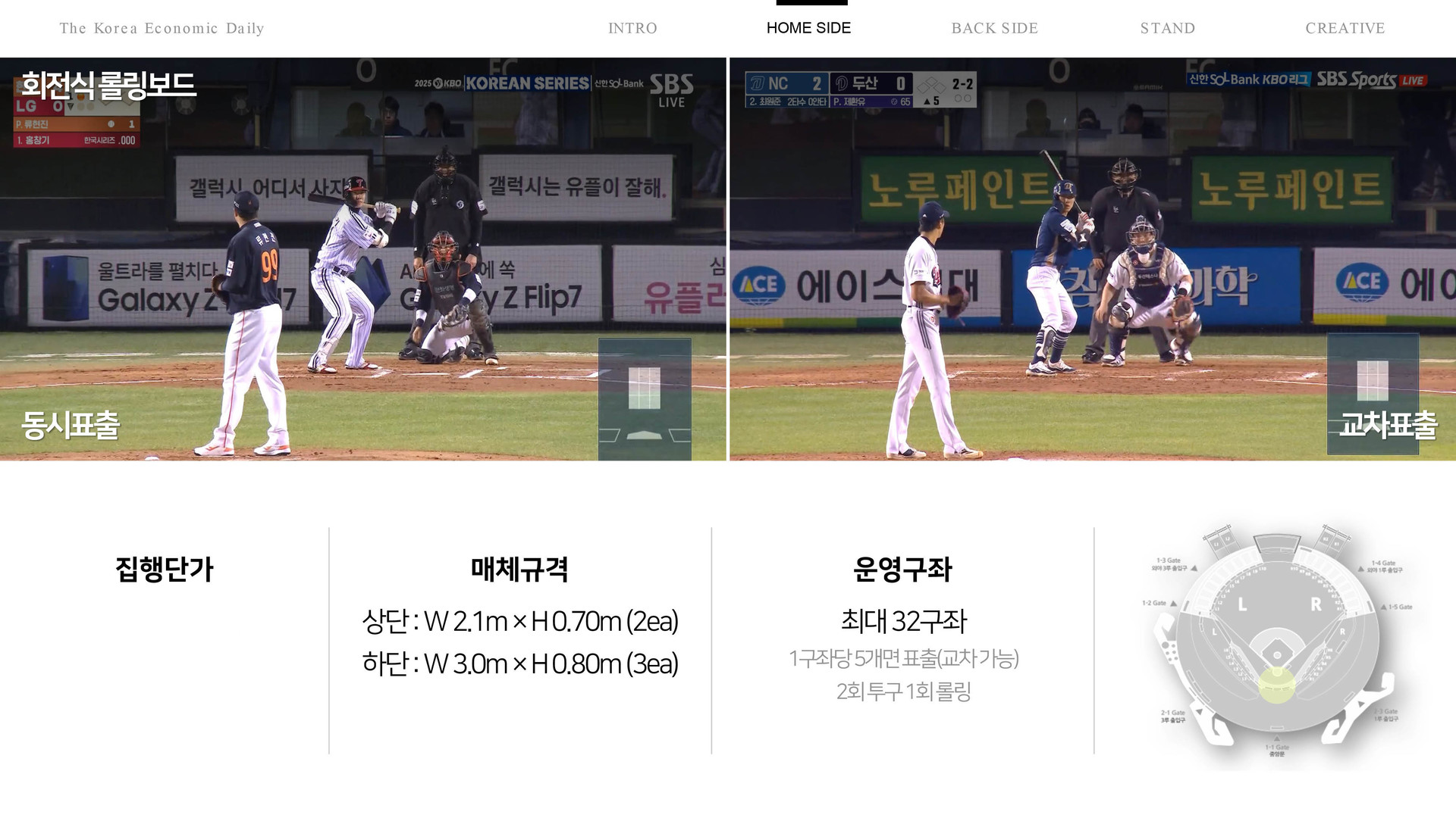 잠실구장광고