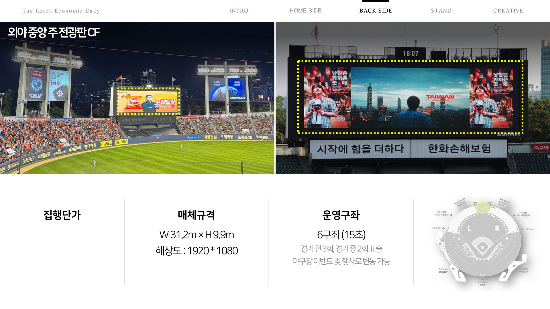 잠실구장광고