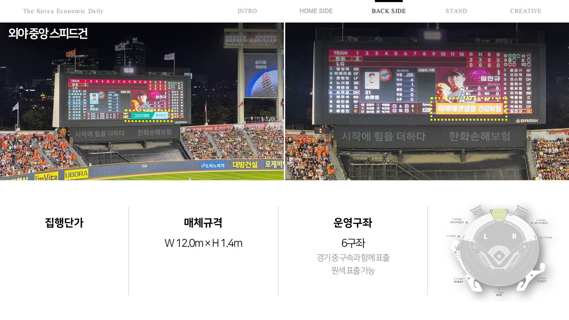 잠실구장광고