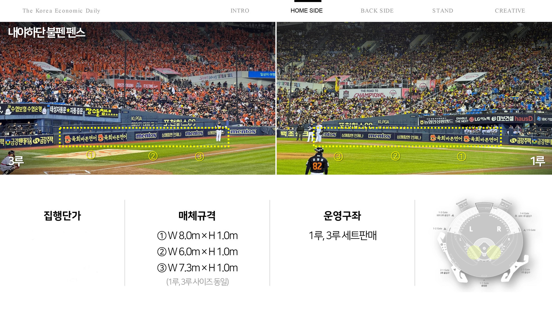 잠실구장광고
