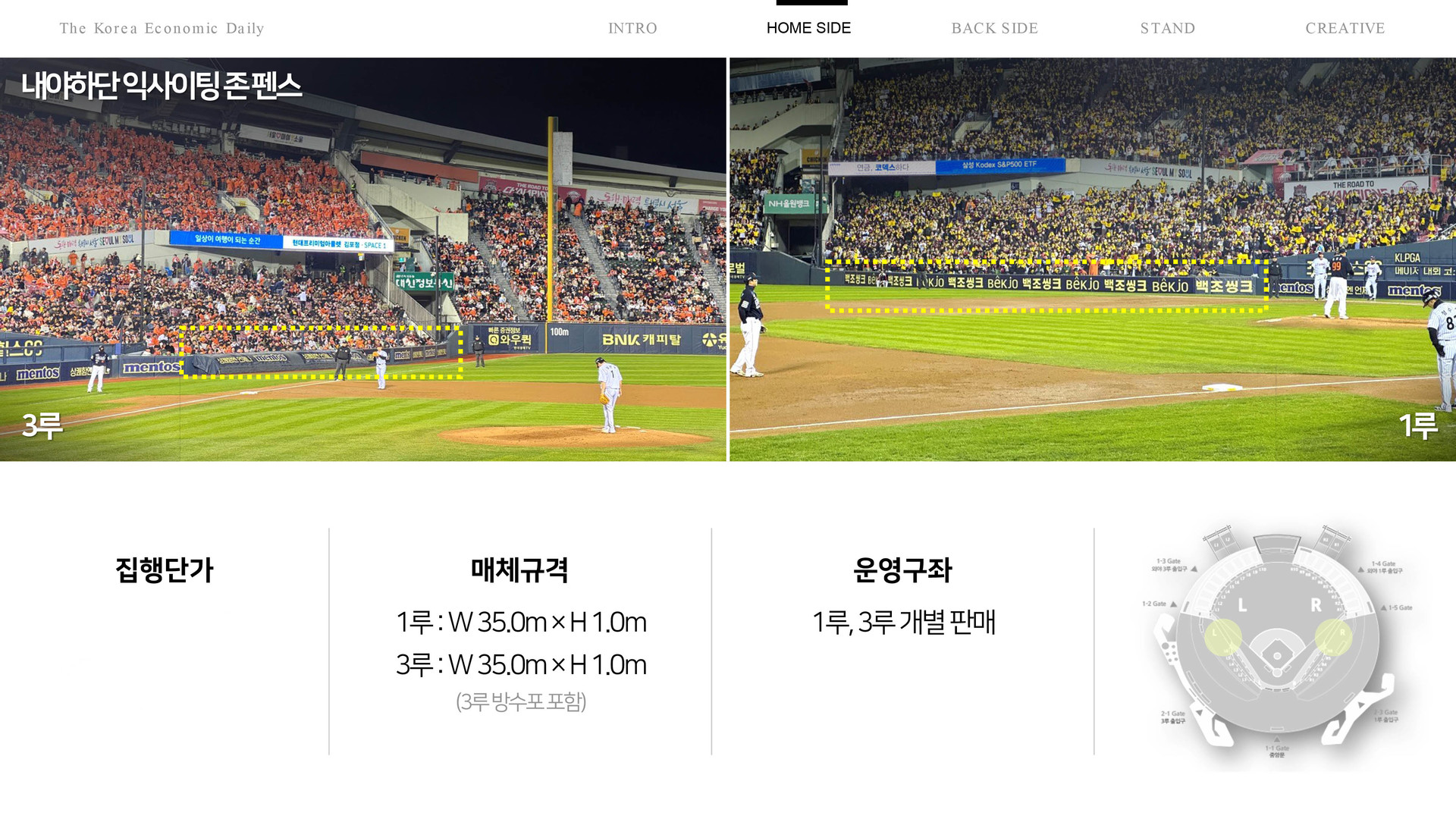 잠실구장광고