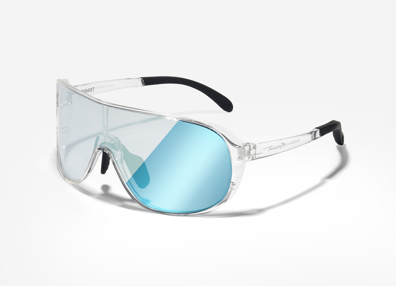 Crystal Frame_Ice Blue Photochromic Mirror Lens