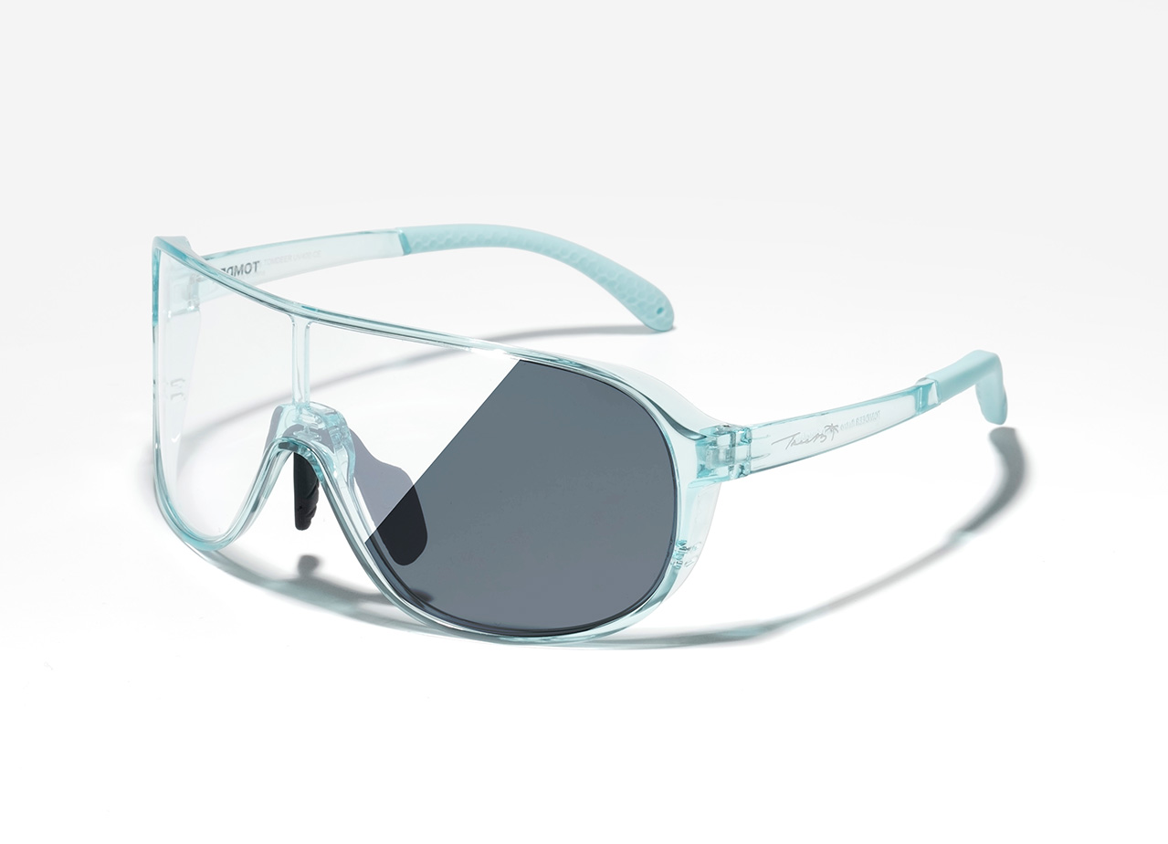 Mint Crystal Frame_Silver Photochromic Mirror Lens