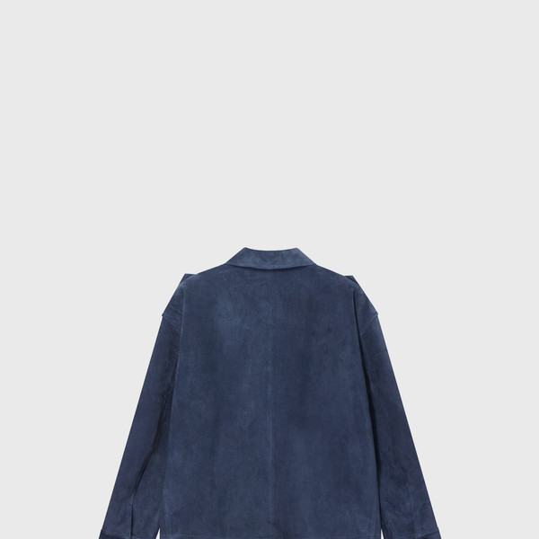 MONOHA Faux Suede Utility Jacket ジャケット Suede Utility Jacket (Olive / Blue) : MONOHA