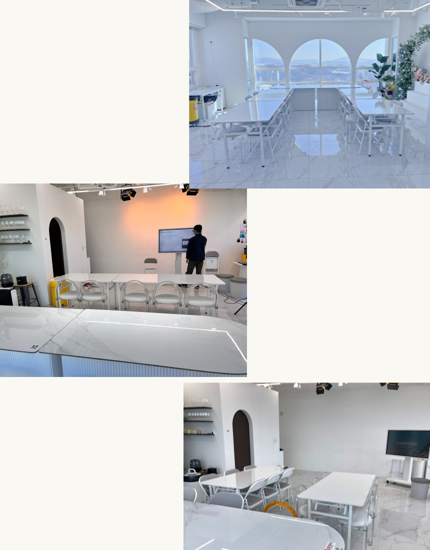 회의실 테이블 맞춤 셋팅