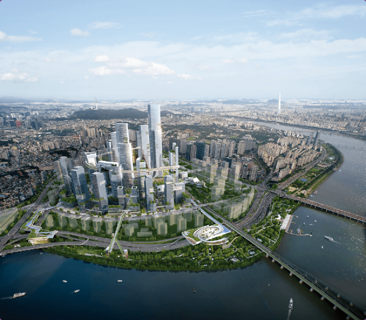 용산국제업무지구 조감도