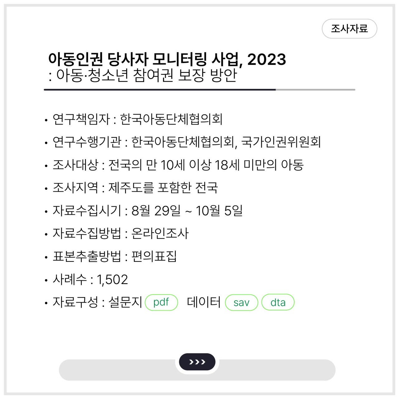 <아동인권 당사자 모니터링 사업, 2023 : 아동·청소년 참여권 보장 방안>