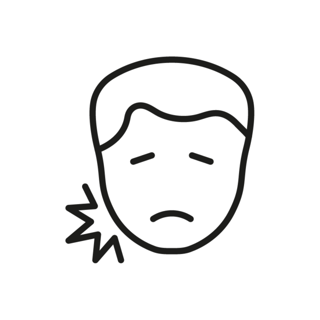 턱 통증 및 두통