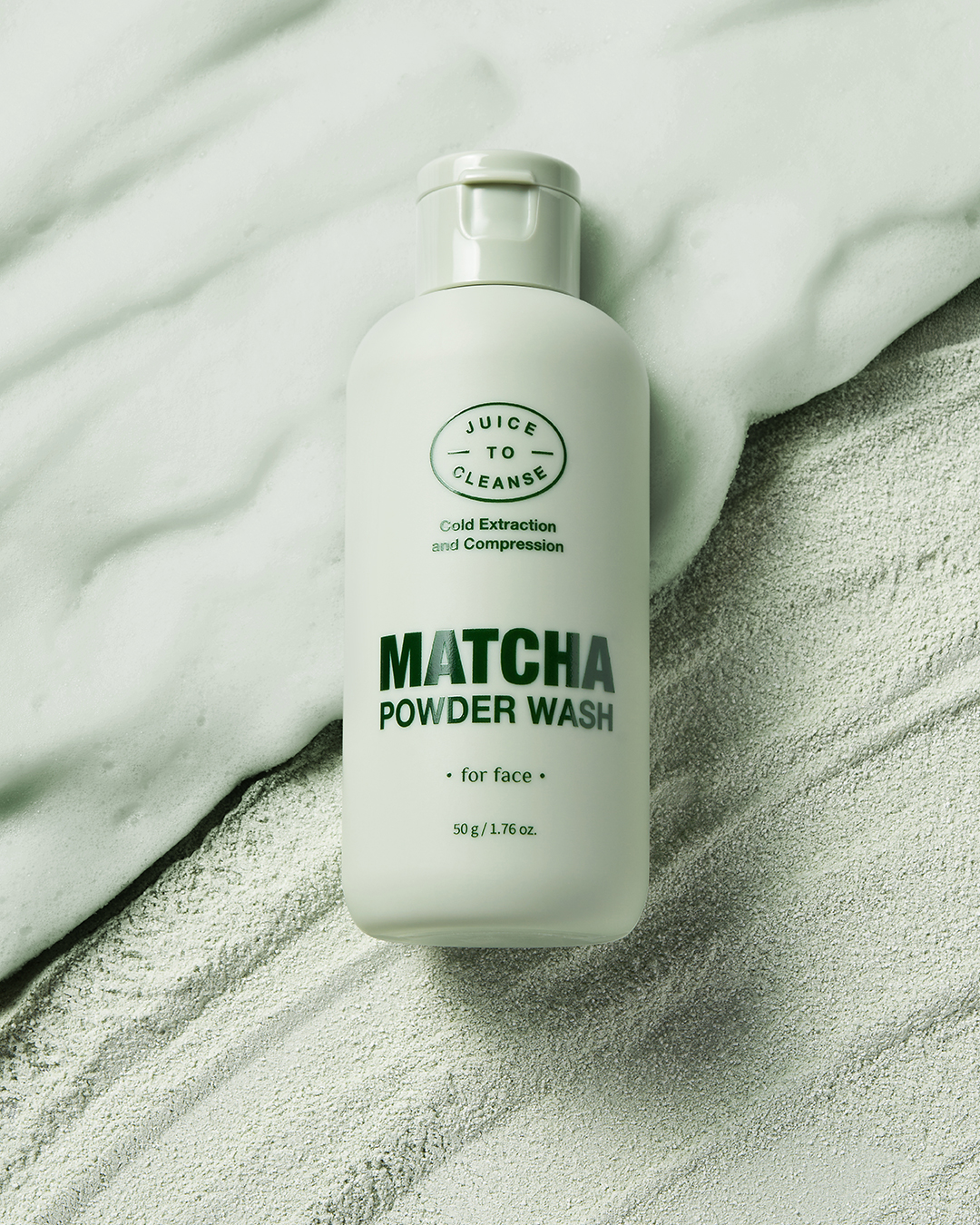 <div>   <h5><b>MATCHA POWDER WASH</b></h5>   <div style="margin-top:15px; color:#454545">A cleanser that gently removes dead skin cells</div>   <div style="margin-top:5px; color:#454545">and even waste products with matcha and papain enzymes</div><br><br><br> </div>