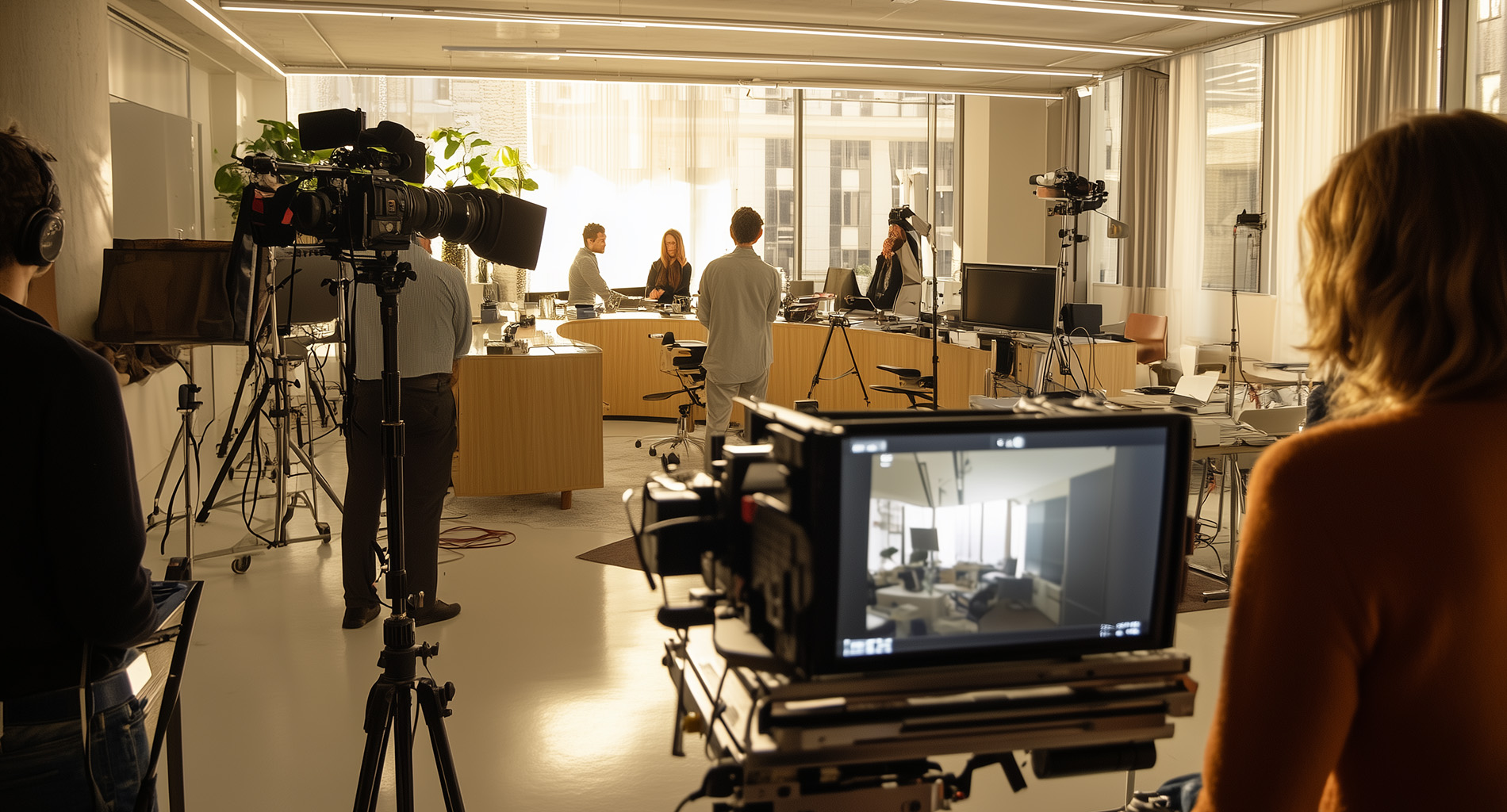 삼성전자 B2B 웹 브로슈어 제작 영상 촬영 세팅 현장