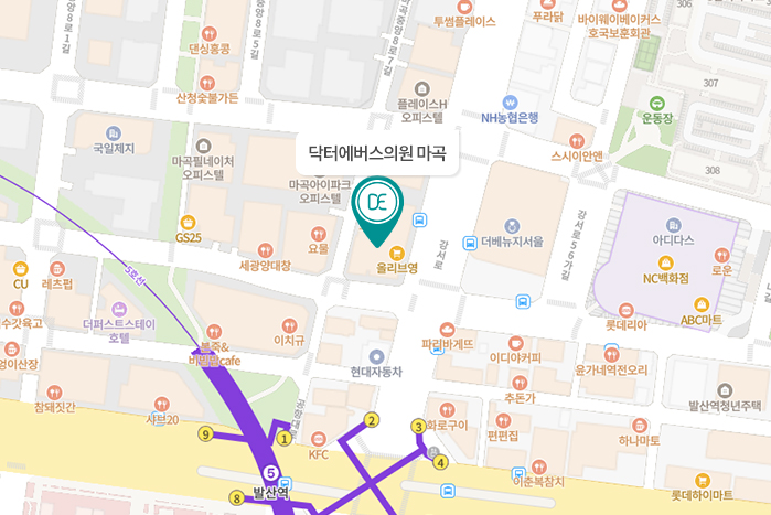 닥터에버스의원 마곡점 지도