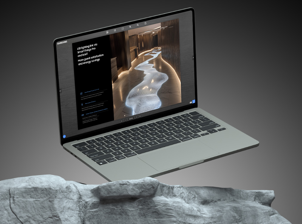 삼성전자 웹 브로슈어 모션 인터랙션 디자인