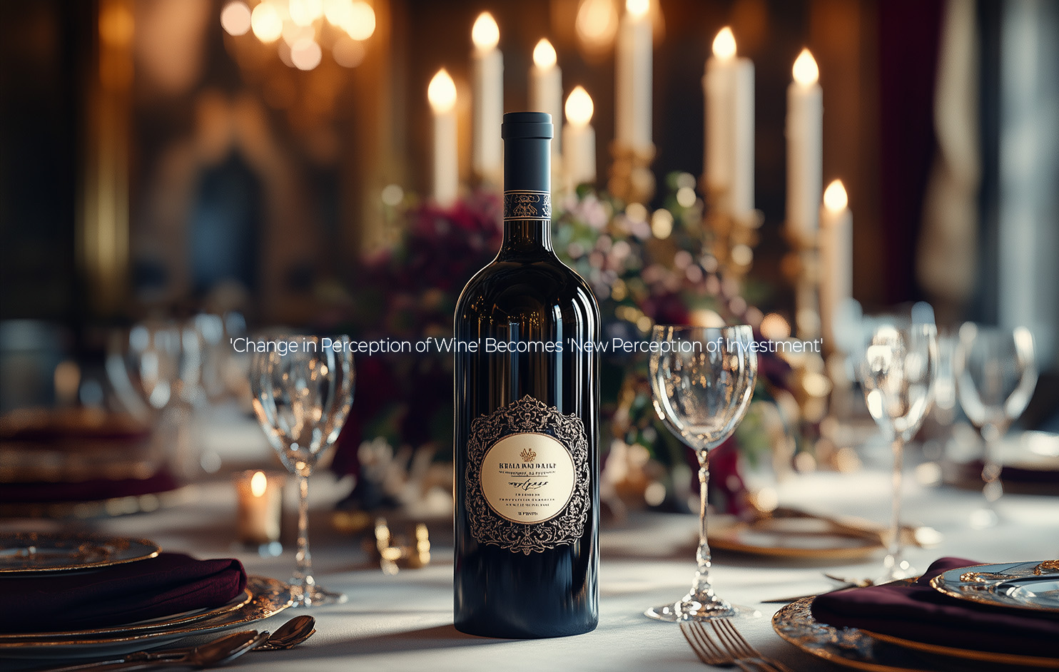 신한투자증권 VVIP 와인 갈라 디너 컨셉 브로슈어 디자인