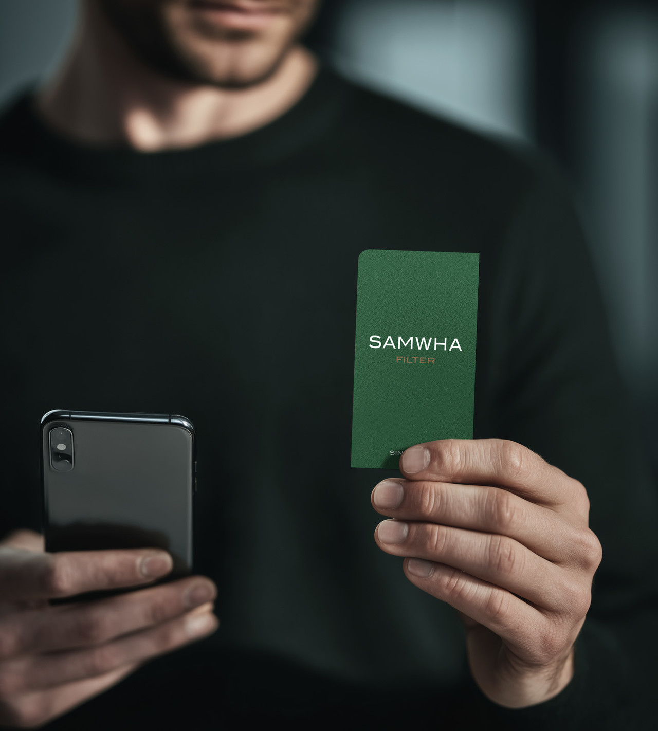 삼화 리브랜딩 글로벌 명함 QR 코드 디자인