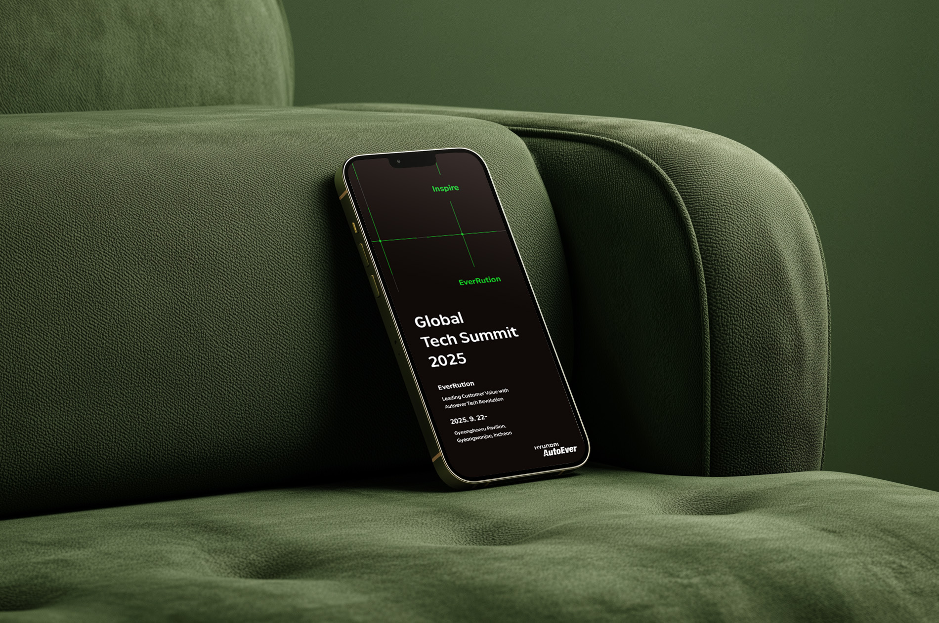 현대오토에버 글로벌 테크 서밋 모바일 UI 디자인 - IMCKOREA