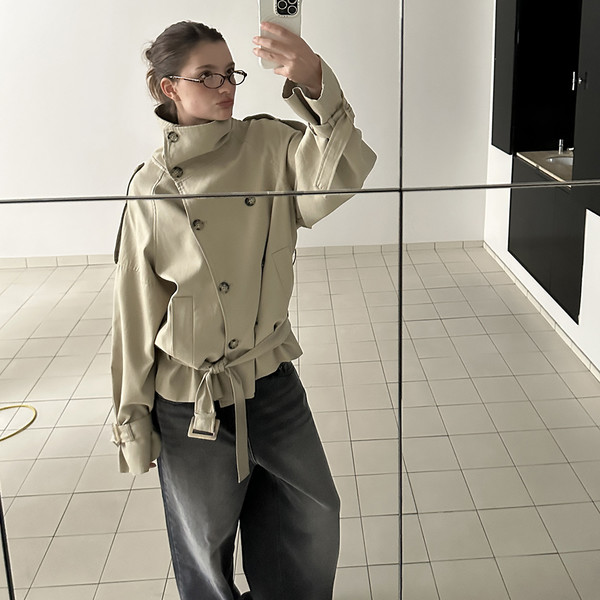AUTHENTIC TRENCH JACKET (BEIGE)(4.30 PRE-ORDER DELIVERY) : ASURA
