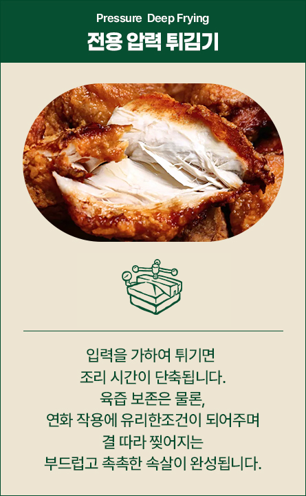 전용 압력 튀김기
