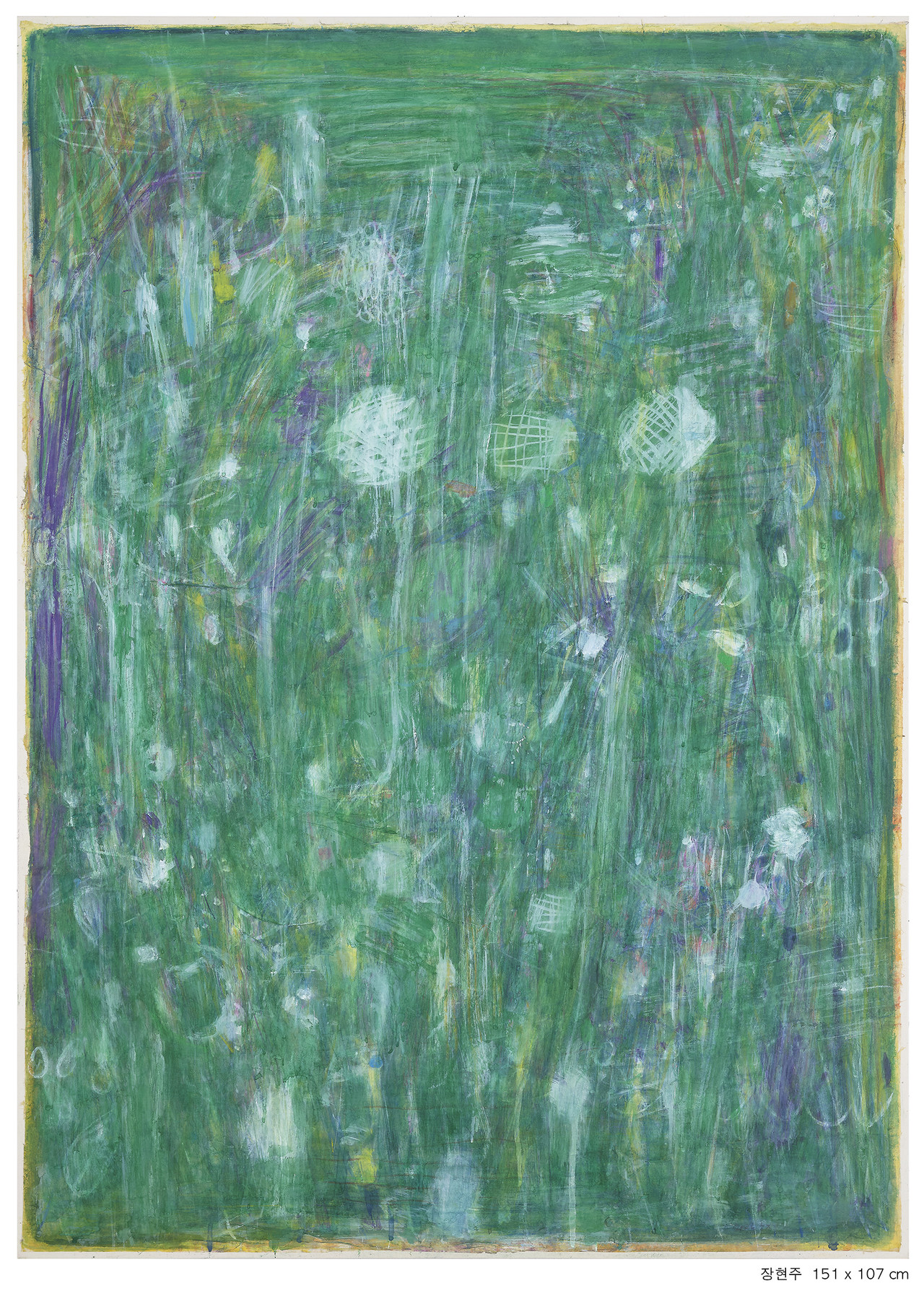 seed 81, 장지에 목탄 분채, 151 x 107cm, 2026 