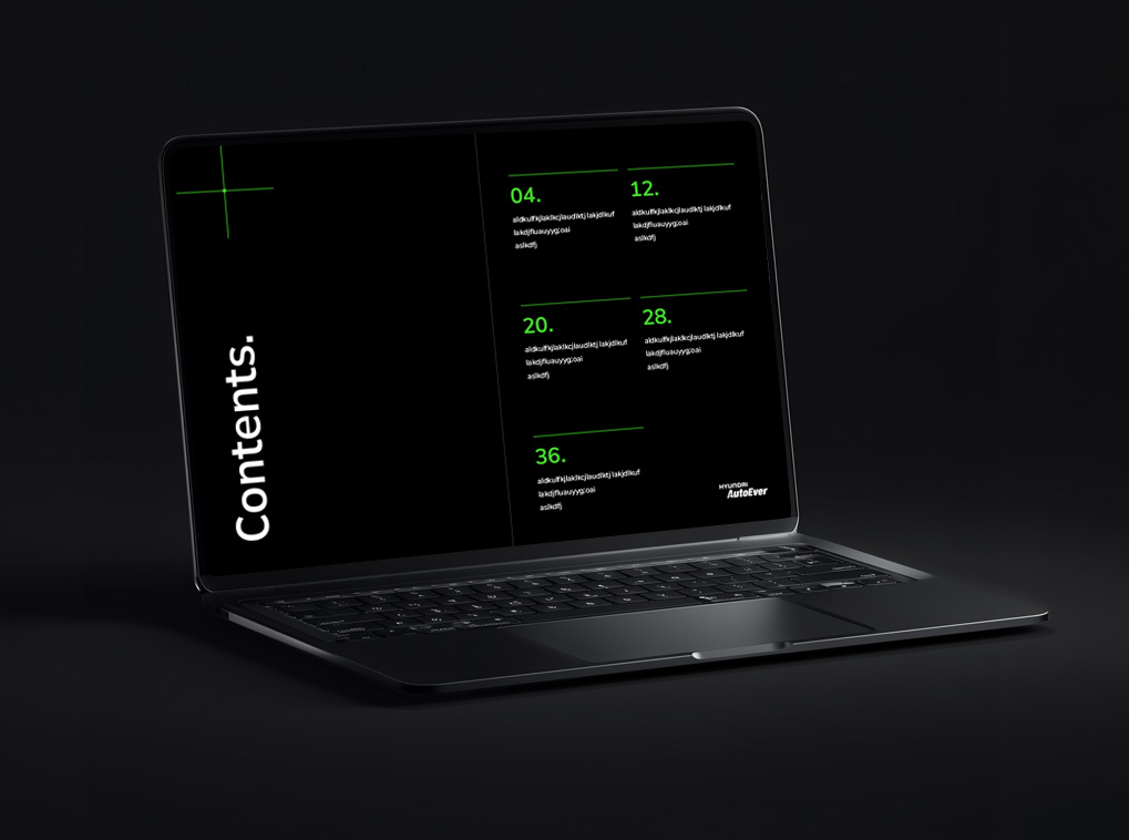 현대오토에버 글로벌 테크 서밋 발표용 PPT 템플릿 디자인 02