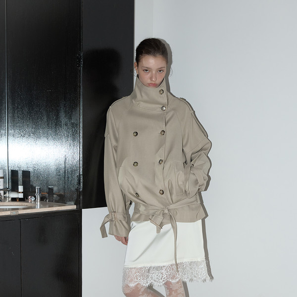 AUTHENTIC TRENCH JACKET (BEIGE)(4.30 PRE-ORDER DELIVERY) : ASURA