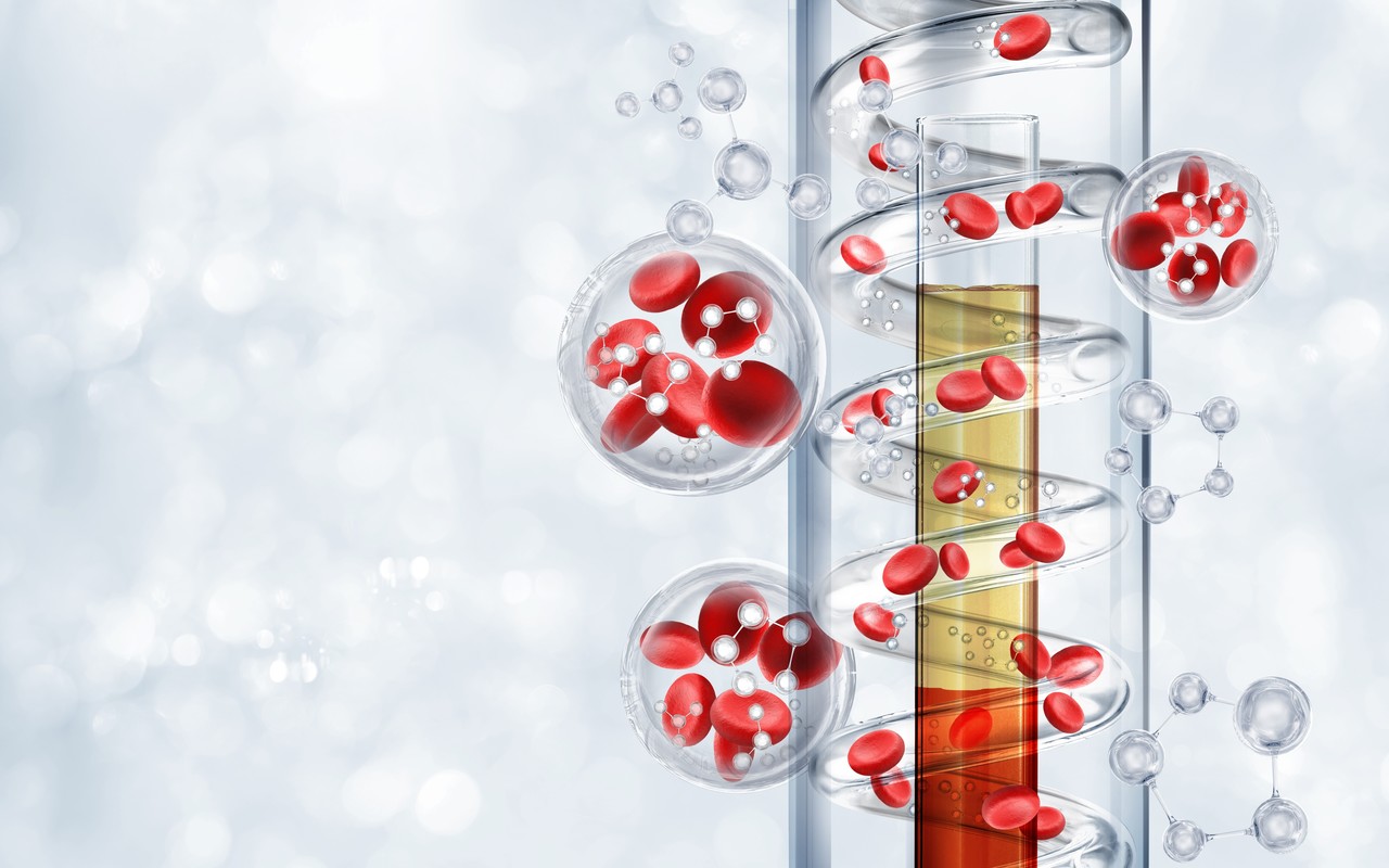 <div style="font-size: 30px; font-weight: 700; letter-spacing: -1px; line-height: 1.3; color: #ffffff; text-align: center;">   ④<br>   프리모 전략 <br>   <span style="color: #d9d9d9;">항암·면역·재생 3중 기능</span> </div>