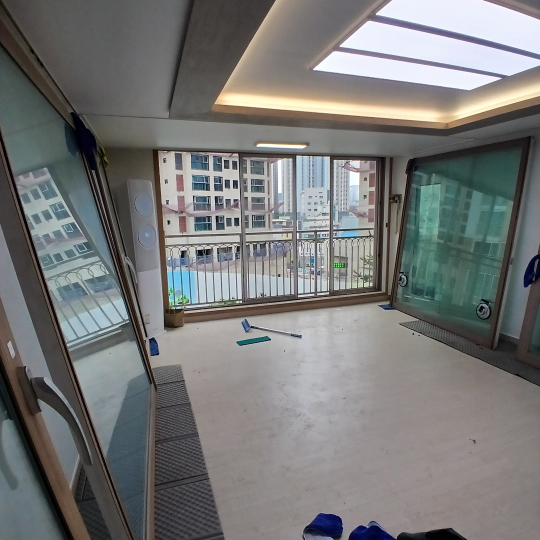 외부 유리창 청소