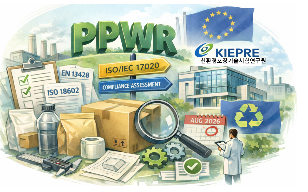 국내 모 식품 대기업, PPWR 포장 최소화 공식 검사 의뢰… 국내 유일 ISO/IEC 17020 기반 친환경포장기술시험연구원 ...