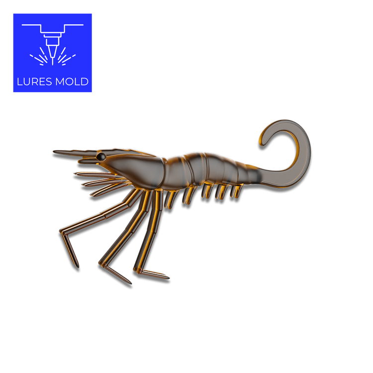 Bait DIY Fishing Mold Soft Plastisol Creature K177 4inch : LURES MOLD ...