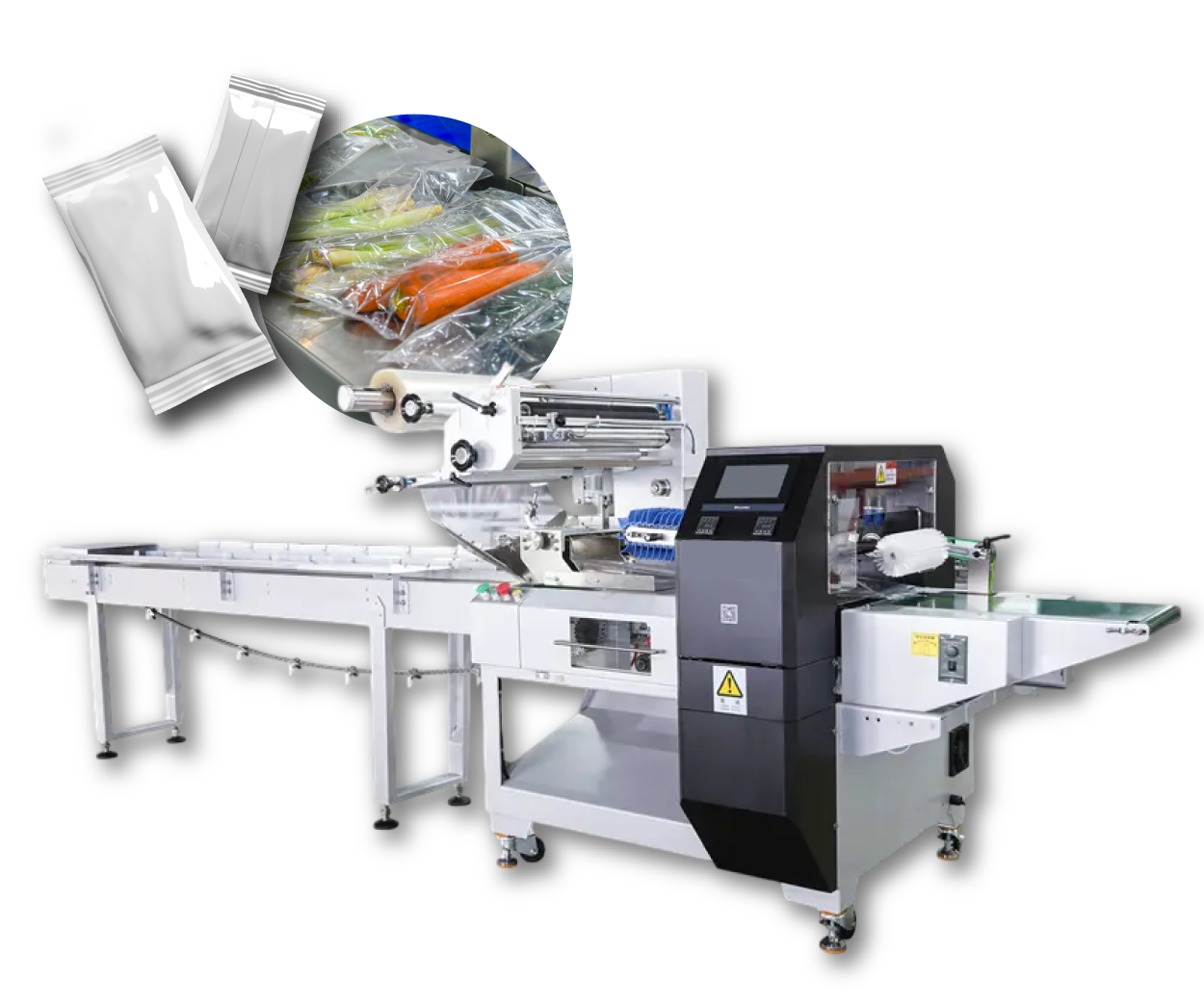 Rotary motion Flow packing machine